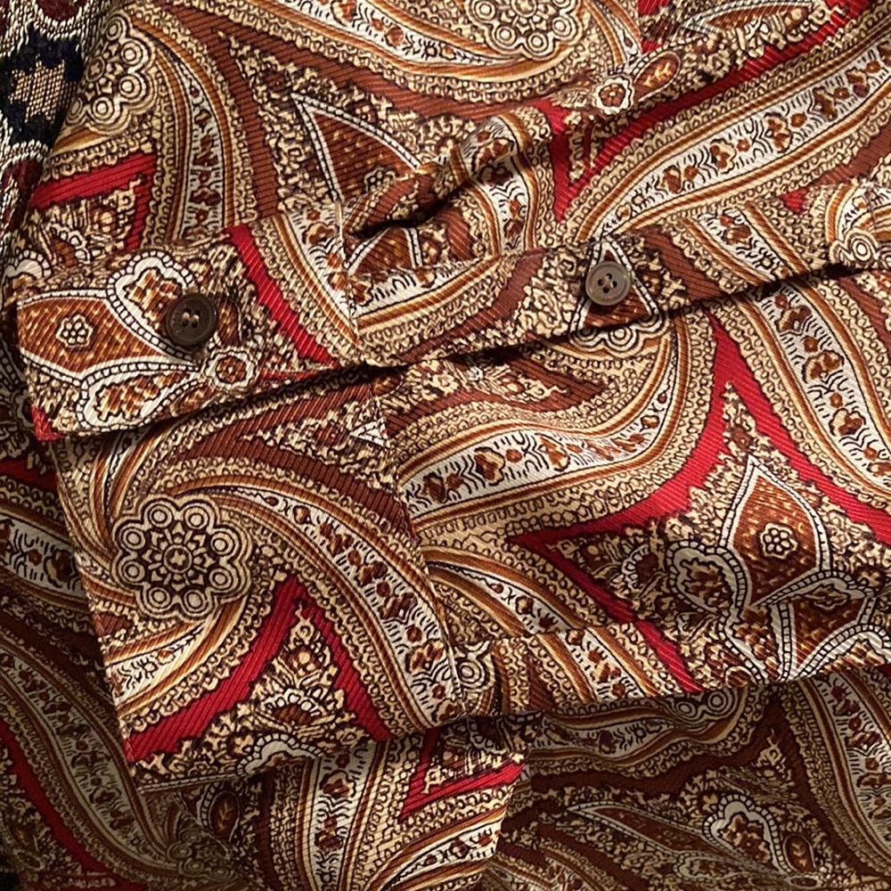 Talbots Size 4 Tailored Multi-Colored Blouse - image 5